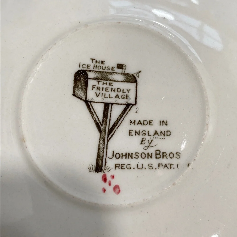 Johnson Brothers “The Ice House / The Friendly Village” Dinnerware Saucer - Picture 2 of 10